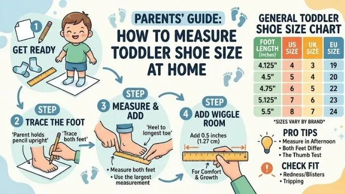How to Measure Toddler Shoe Size